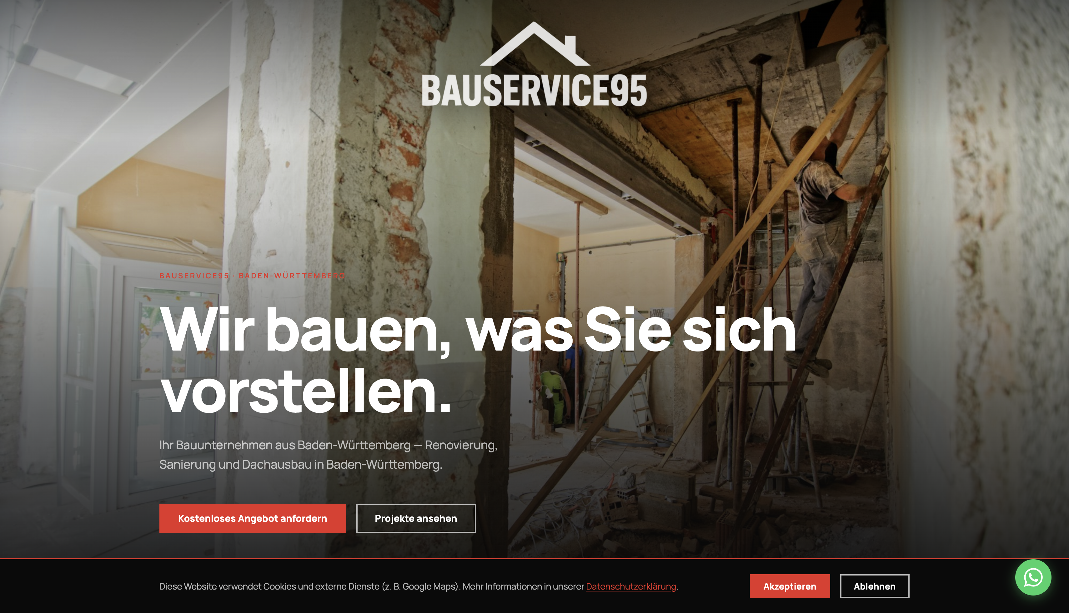 Bauservice 95 Website